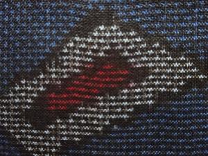 アンティーク　抽象模様織り出し本場泥大島紬着物(5マルキ)